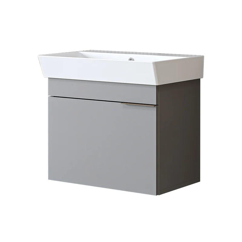 Roomart Badmöbel LYCIA 60 cm, Waschtisch mit Keramik-Waschbecken, in 4 Farben