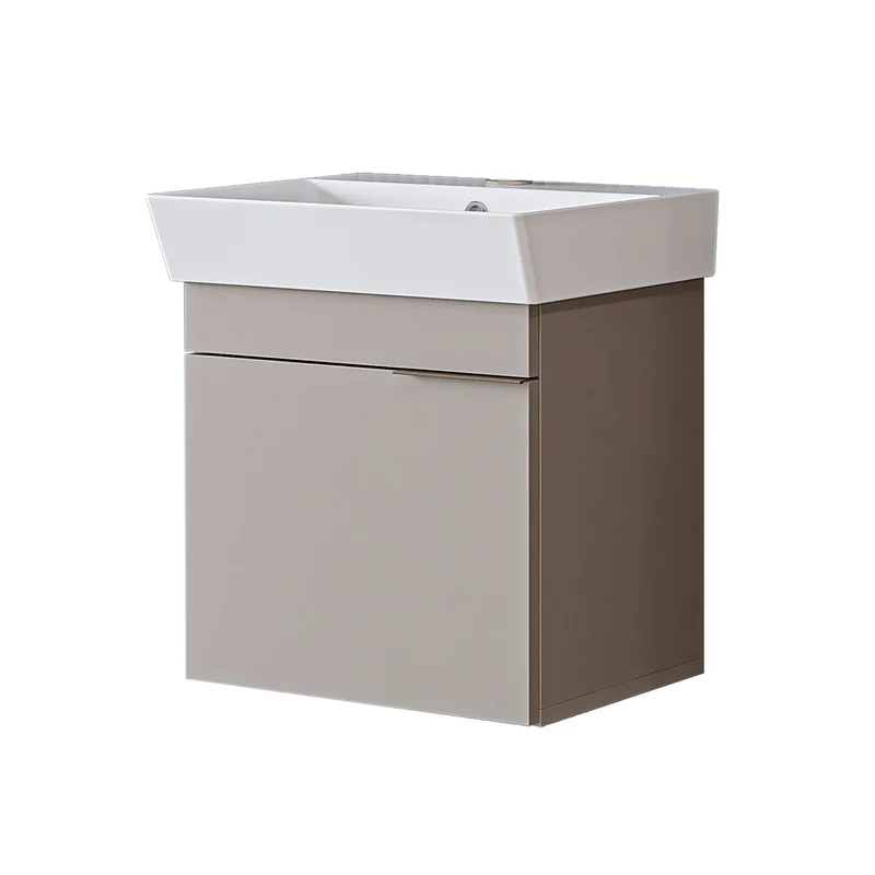 Roomart Badmöbel LYCIA 50 cm, Waschtisch mit Keramik-Waschbecken, in 4 Farben