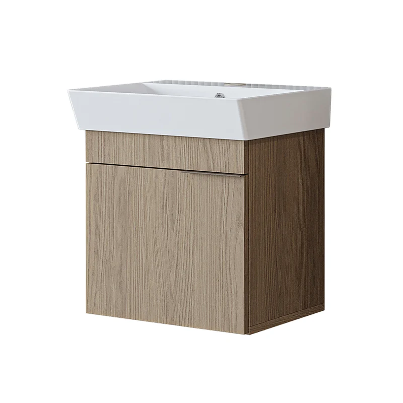 Roomart Badmöbel LYCIA 50 cm, Waschtisch mit Keramik-Waschbecken, in 4 Farben