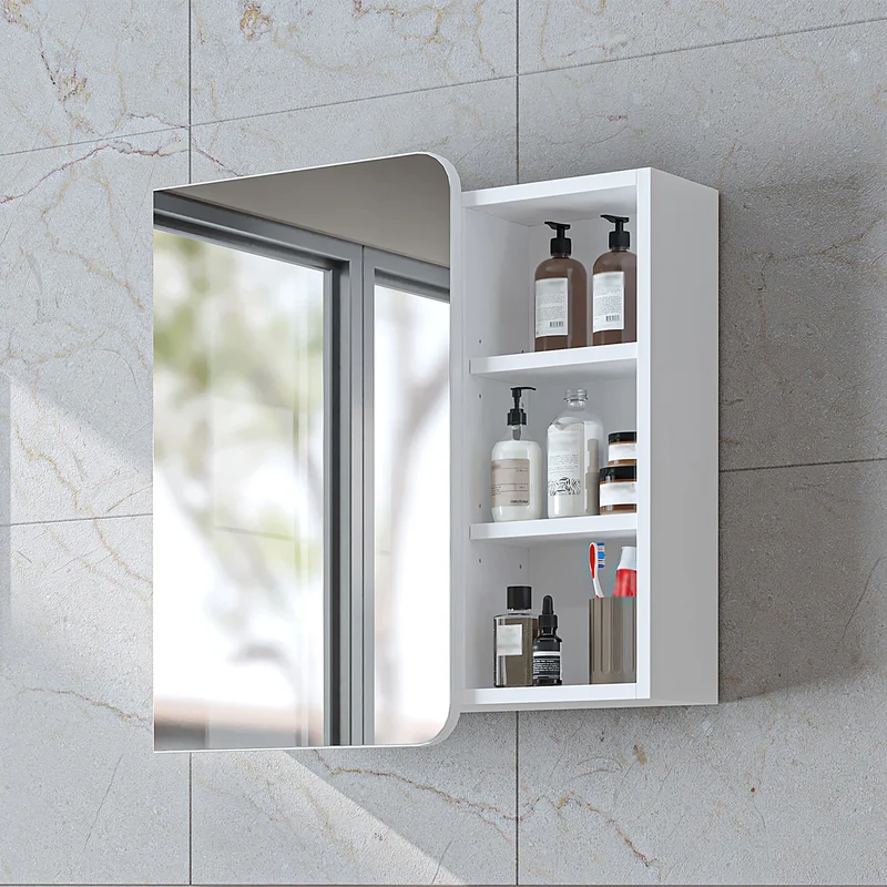Roomart Badmöbel-Set LYCIA 72 cm, 4-teilig mit Spiegelschrank und Hochschrank, in 4 Farben
