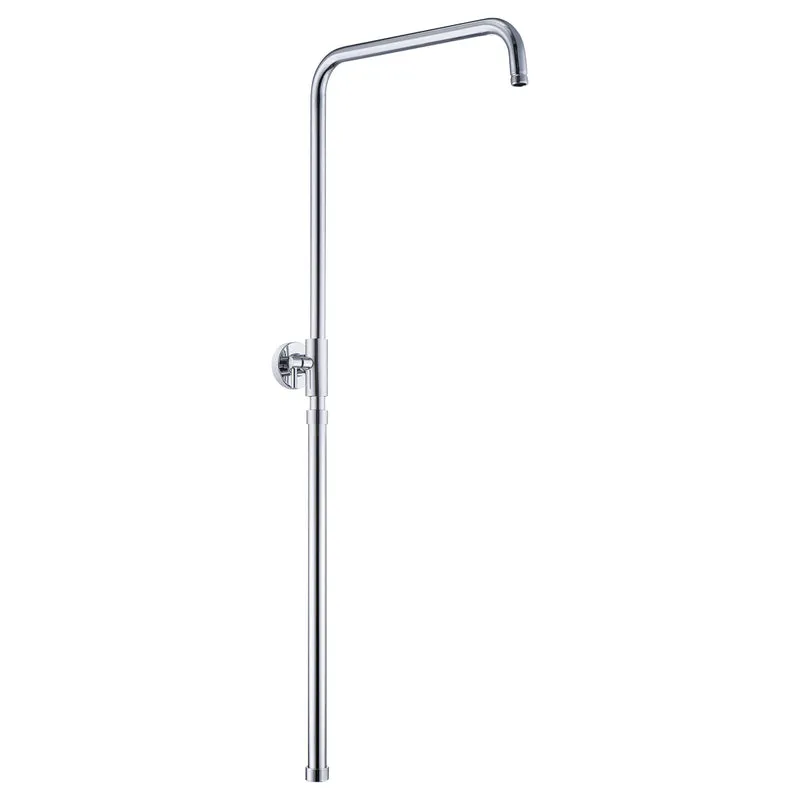 JOHO Höheverstellbare Duschstange aus Edelstahl Duschsäule Wandstange Regendusche Brausearm mit verstellbare Länge von 69 bis 111cm Chrom