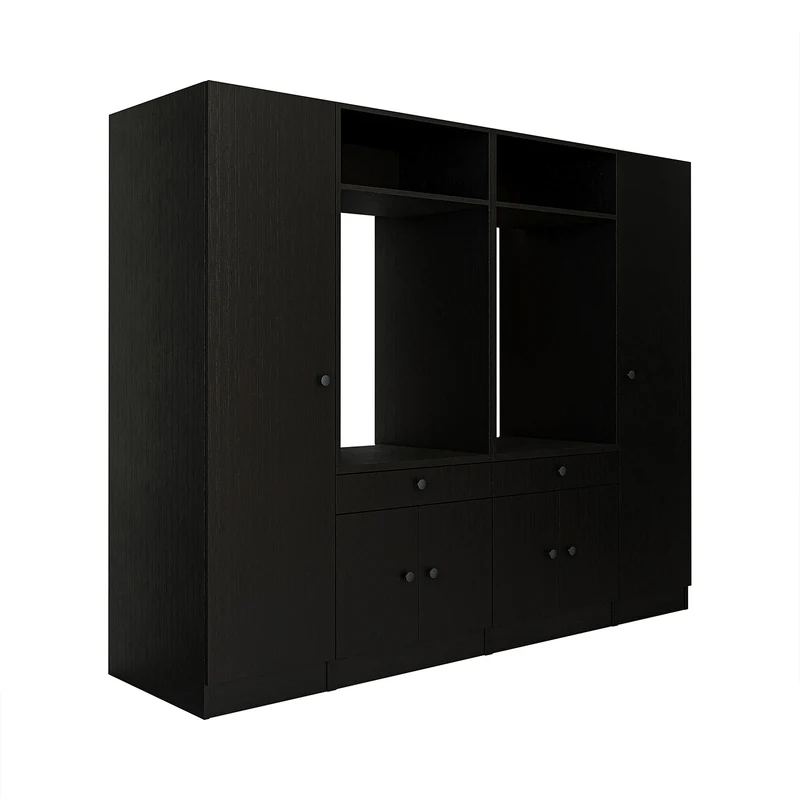Roomart Waschmaschinenschrank SERIE 1, 224 cm, Schrankwand für zwei Geräte, in 3 Farben