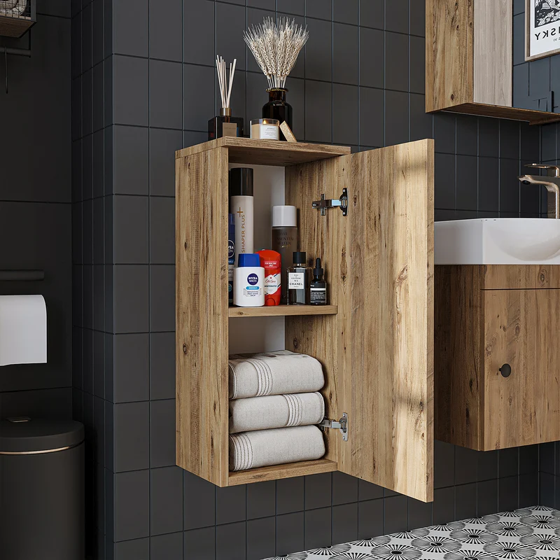 Roomart Badschrank PUNTO, 70 cm, wandhängend mit Soft-Close-Tür, in 4 Farben