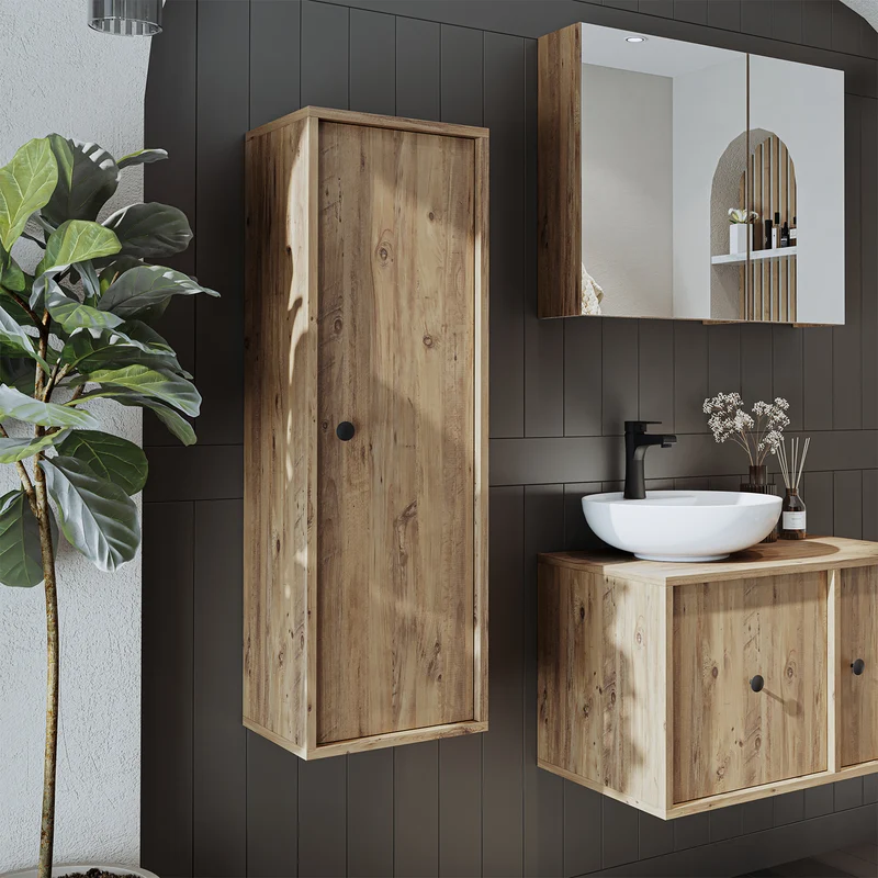 Roomart Badschrank GUSTO, 110 cm, wandhängend mit Soft-Close-Tür, in 2 Farben