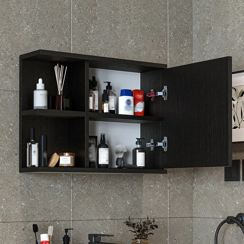 Roomart Spiegelschrank ADA, 60 cm, mit offenem Regal und Soft-Close-Tür, in 4 Farben