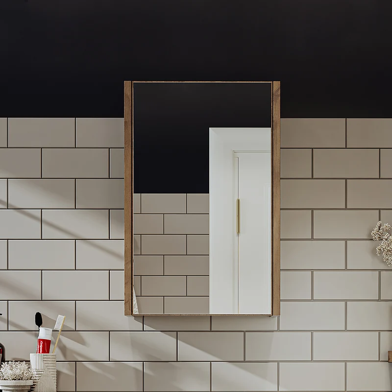 Roomart Badezimmer Spiegelschrank PUNTO, 40 cm, mit Soft-Close-Tür, in 2 Farben