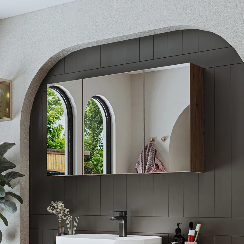 Roomart Badezimmer Spiegelschrank GUSTO, 75, 90 oder 105 cm, mit Soft-Close, in 2 Farben
