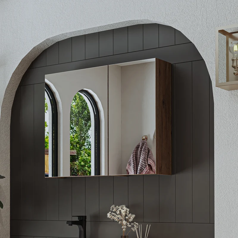 Roomart Badezimmer Spiegelschrank GUSTO, 75, 90 oder 105 cm, mit Soft-Close, in 2 Farben