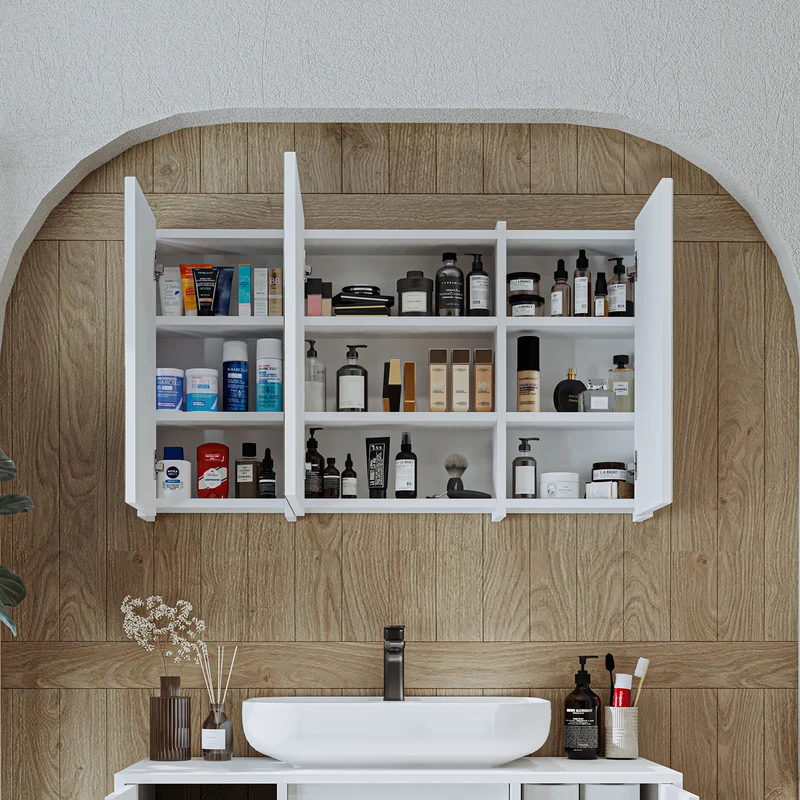 Roomart Badezimmer Spiegelschrank GUSTO, 75, 90 oder 105 cm, mit Soft-Close, in 2 Farben