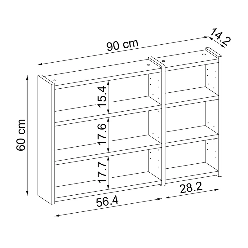 Roomart Badezimmer Spiegelschrank GUSTO, 75, 90 oder 105 cm, mit Soft-Close, in 2 Farben