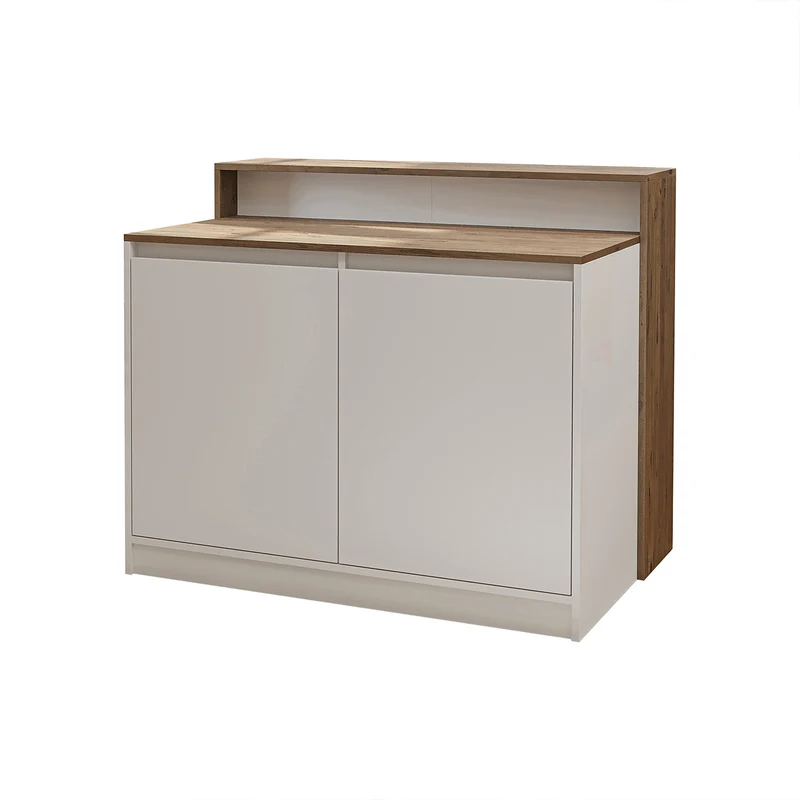 Roomart Kücheninsel CORTADO, 120 cm, moderner Bartisch mit Stauraum, in 4 Farben