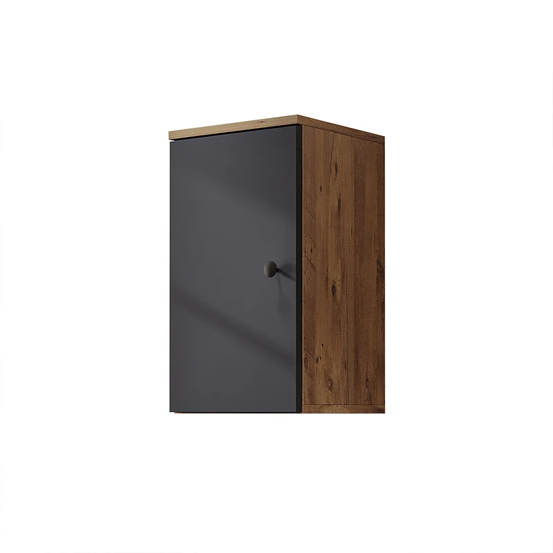 Roomart 4-teiliges Badmöbel-Set LOTUS, 65 cm, mit rundem Aufsatzbecken und Hochschrank, in 3 Farben