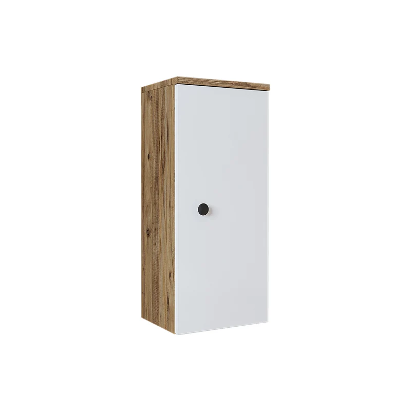 Roomart Badmöbel-Set PUNTO, 46 cm, schmales Gäste-WC-Set mit Spiegelschrank, in 4 Farben
