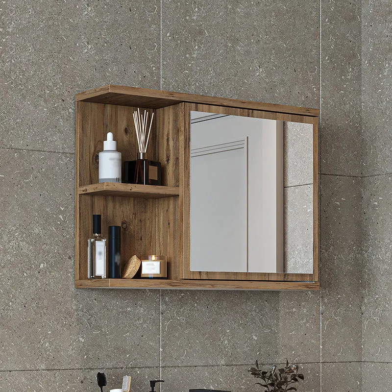 Roomart 4-teiliges Badmöbel-Set ADA, 60 cm, mit Waschbecken und Hochschrank, in 5 Farben