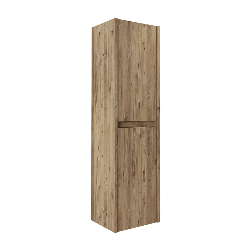 Roomart 3-teiliges Badmöbel-Set MELONA-S2, 65 cm, ohne Becken, mit Spiegel- und Hochschrank, in 4 Farben