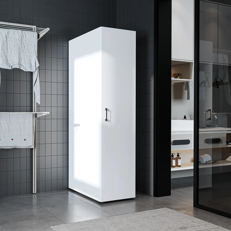 Roomart Hochschrank SERIE DORA, 45 cm, schmaler Mehrzweckschrank mit Regalböden, in 4 Farben