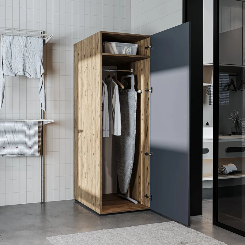 Roomart Hochschrank SERIE DORA, 60 cm, Mehrzweckschrank mit Regalböden, in 4 Farben