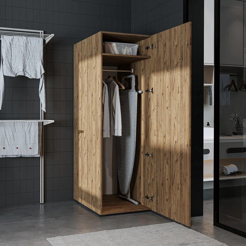 Roomart Hochschrank SERIE DORA, 60 cm, Mehrzweckschrank mit Regalböden, in 4 Farben