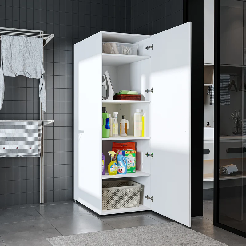 Roomart Hochschrank SERIE DORA, 60 cm, Mehrzweckschrank mit Regalböden, in 4 Farben