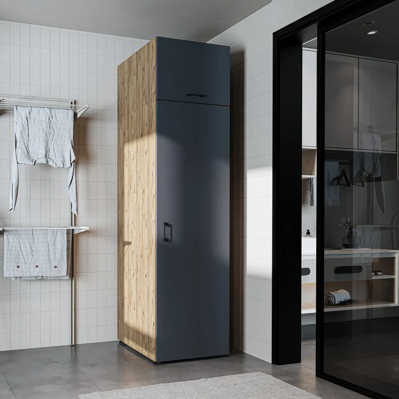 Roomart Hochschrank SERIE DORA, 60 cm, Mehrzweckschrank mit Regalböden, in 4 Farben