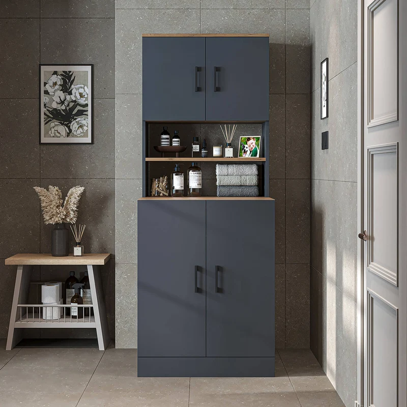 Roomart Waschmaschinenschrank ATLANTIC-I, 70 cm, Überbauschrank mit Oberschrank, in 4 Farben