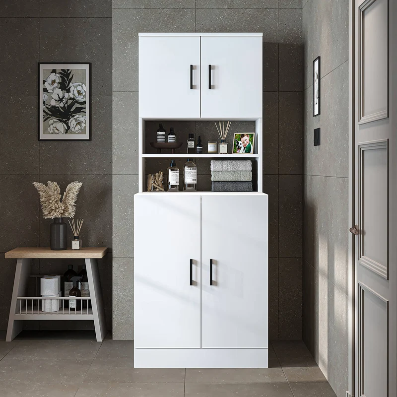 Roomart Waschmaschinenschrank ATLANTIC-I, 70 cm, Überbauschrank mit Oberschrank, in 4 Farben