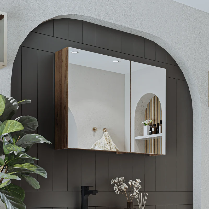 Roomart 4-teiliges Badmöbel-Set GUSTO, 75 cm, mit rundem Becken, in 2 Farben