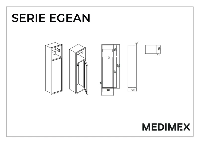 WC-Modul unterputz EGEAN weiss