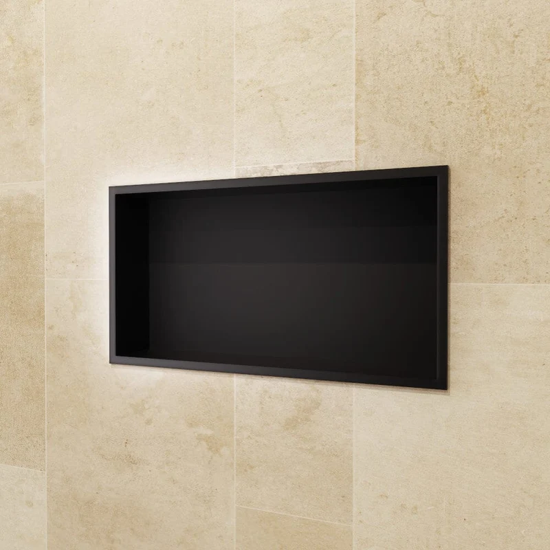 Wandnische Dusche PACIFIC schwarz