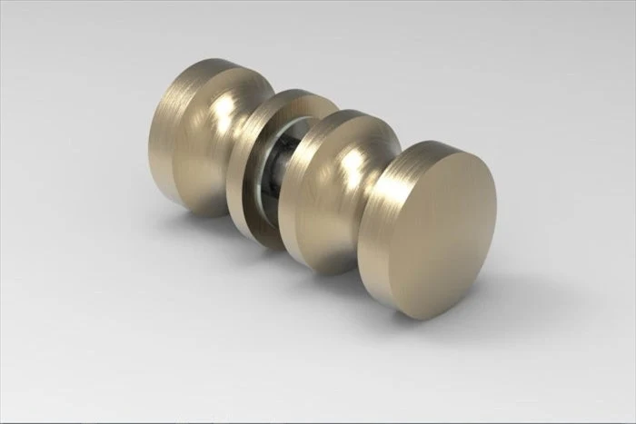 Dusch-Türgriff rund Ø 30 mm, Bronze-goldfarbig, Restposten, Art.Nr. EUSDK1