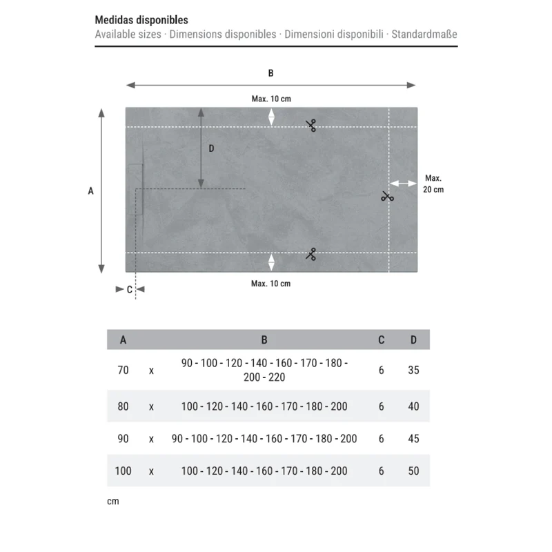 Mineralguss-Duschwanne extra flach Spachteloptik KORAL anthrazit