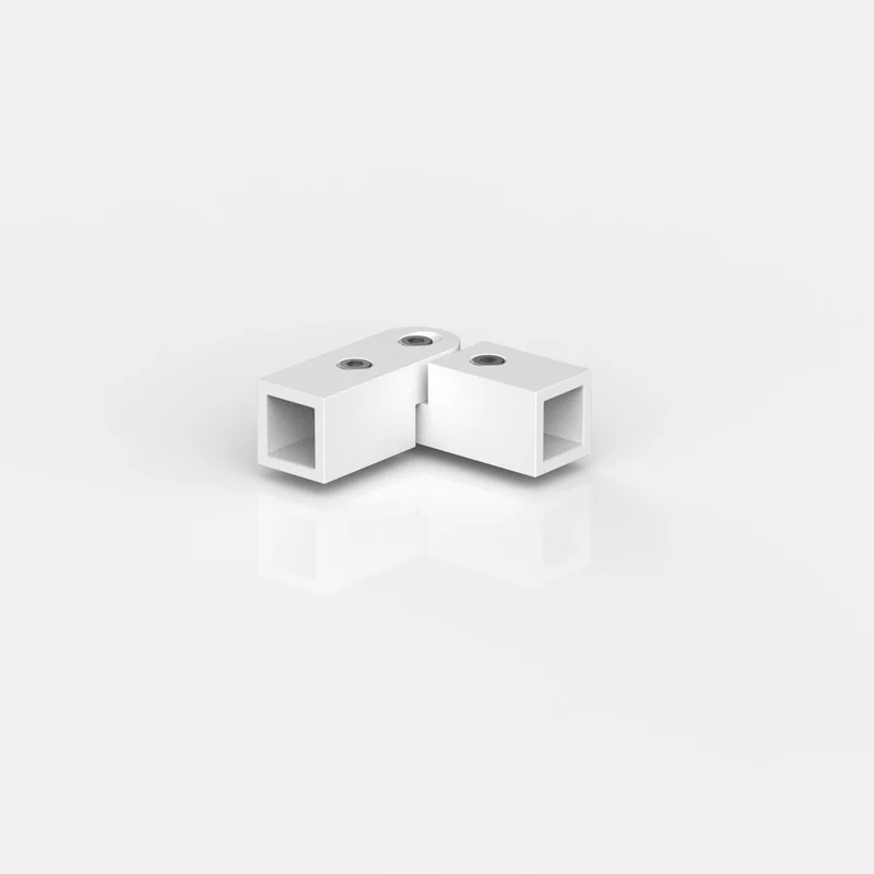 Ecke verstellbar – Stabistange eckig 15 × 15 mm, 11 Oberflächen, Art.Nr. 8794ZN-EV