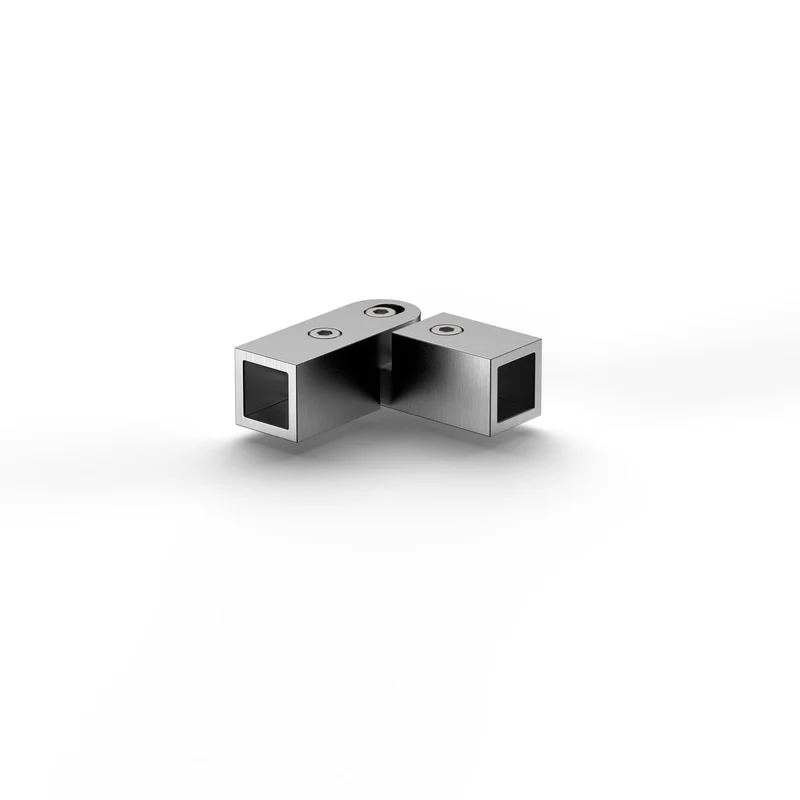 Ecke verstellbar – Stabistange eckig 15 × 15 mm, 11 Oberflächen, Art.Nr. 8794ZN-EV