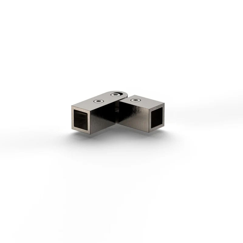Ecke verstellbar – Stabistange eckig 15 × 15 mm, 11 Oberflächen, Art.Nr. 8794ZN-EV