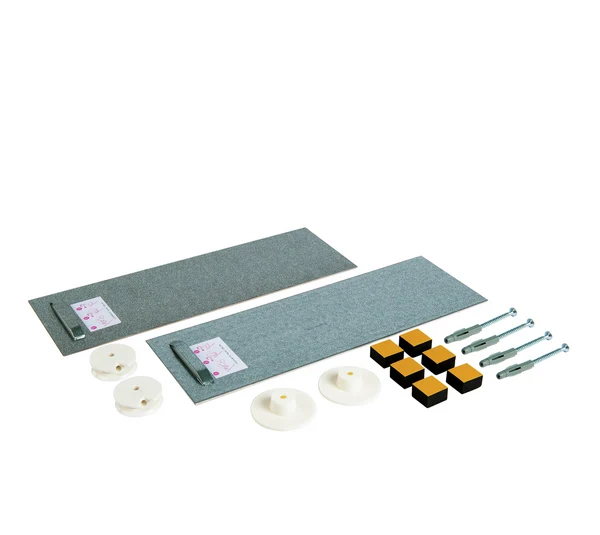 safeclix Spiegelbefestigungs-Set, unsichtbare Befestigung mit Druckknopf-Aushangsicherung, 12 bis 36 kg, Art.Nr. BO5208210