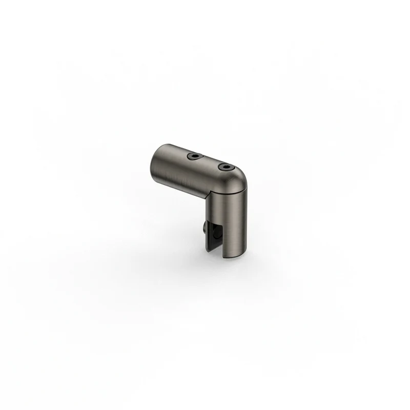 Glasanschluss lang – Stabistange rund Ø 16 mm, ±90° drehbar, 8 Oberflächen, Art.Nr. 8744ZN-GL