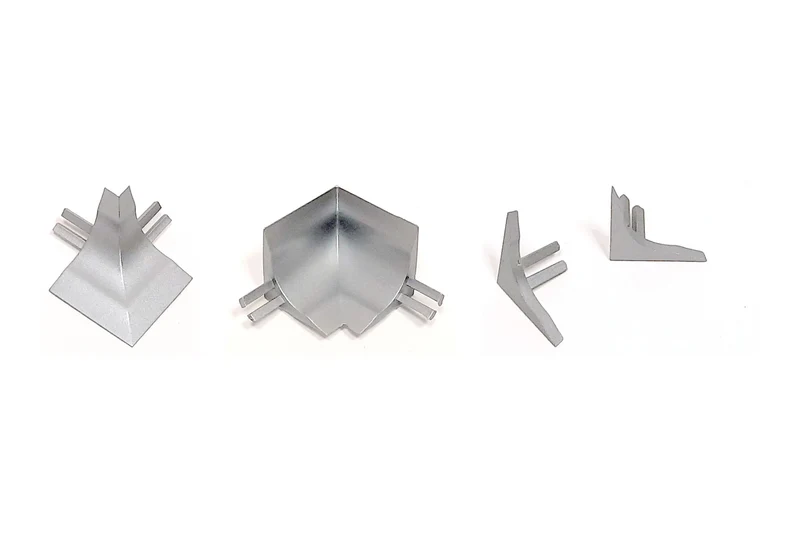 Hohlkehlprofil-Zubehör silber, Ecken und Endkappen für 20/40 mm, Art.Nr. GBL