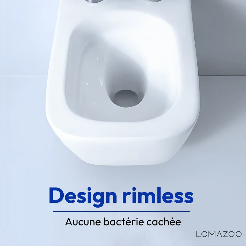 LINEA Hangend Toilet - Wit - Vierkant