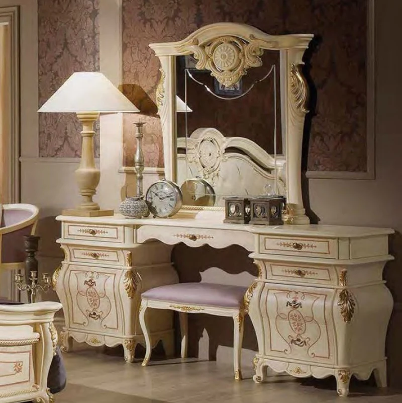 Schlafzimmer Medea Beige-Gold