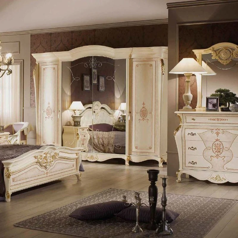 Schlafzimmer Medea Beige-Gold