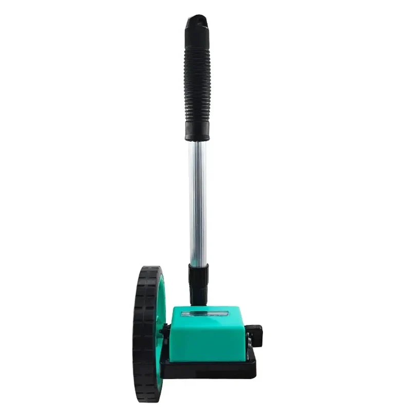 Heavy Duty Manual Distance Measuring Wheel For Contractor Crews And Engineering Gigs Rolling Smooth Without Skip Using A Trusted Mechanical Dial Counter Up To 9999 Point 9 Meters
