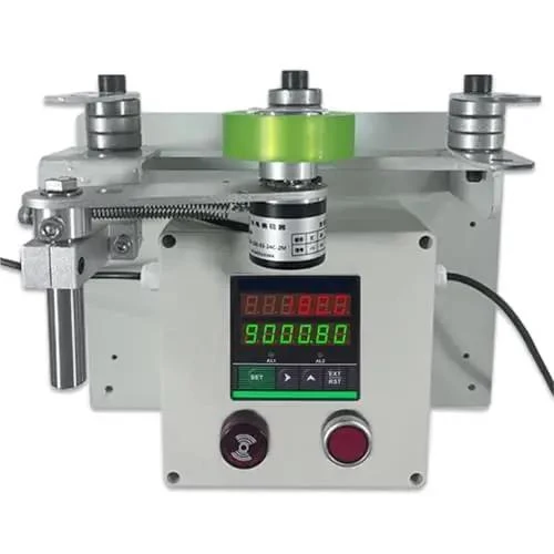 Electronic Wire Rope Counter With Length Alarm Rolling Measuring Wheel For Cable Tracker Easy Preset Display Straight Up Accurate Measurements No Guesswork Just Reliable Results Daily