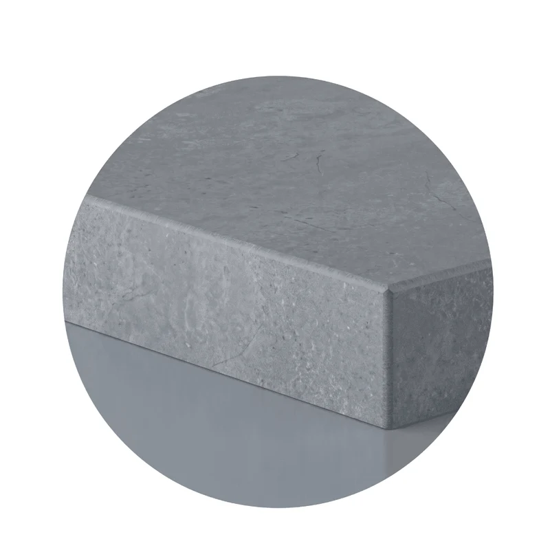 Mineralguss-Duschwanne extra flach Spachteloptik SILEX weiss