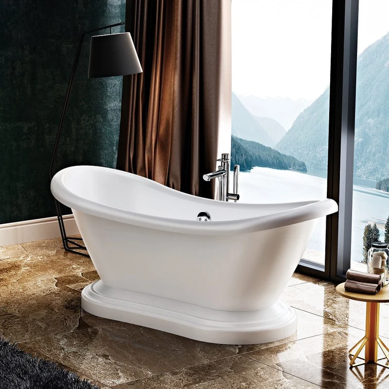 Freistehende Retro-Badewanne MIDLETON