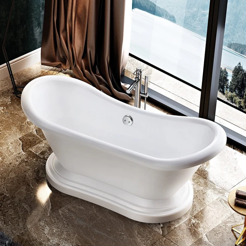 Freistehende Retro-Badewanne MIDLETON