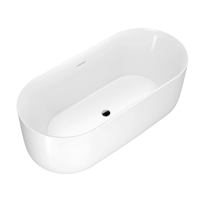 Freistehende Badewanne MADEIRA weiß glänzend