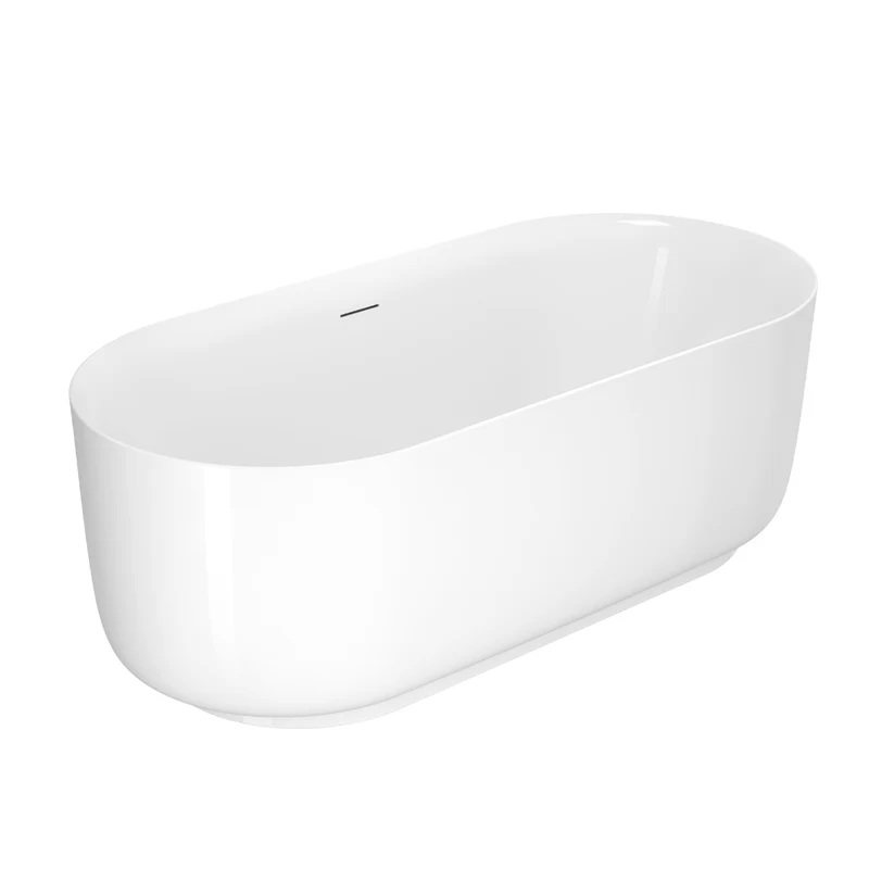 Freistehende Badewanne MADEIRA weiß glänzend