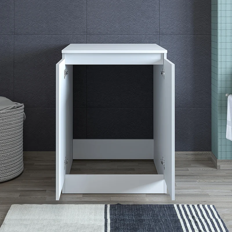Roomart Waschmaschinenschrank ATLANTIC-V, 70 cm, mit Oberschrank, in Weiß