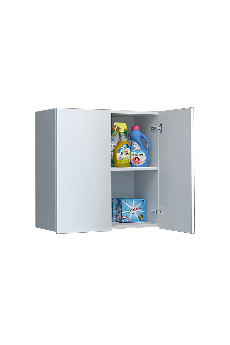 Roomart Waschmaschinenschrank ATLANTIC-V, 70 cm, mit Oberschrank, in Weiß