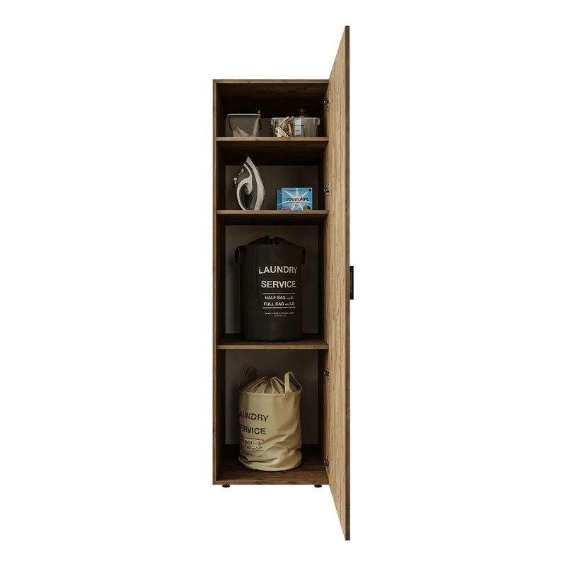 Roomart Hochschrank 60 cm, 205 oder 240 cm hoch, mit Einlegeböden, in 3 Farben